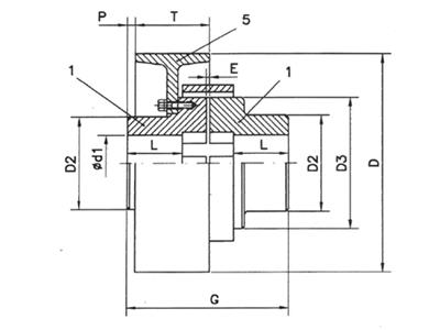 Koppeling type PF. - SAMIFLEX : Elastische koppelingen